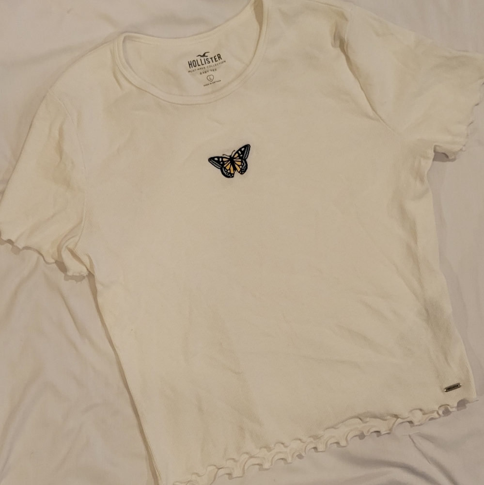 Hollister Butterfly Baby Tee